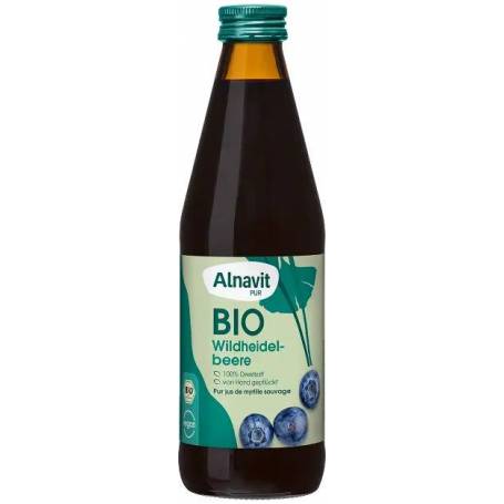 Suc de afine de padure, eco-bio, 330ml - Alnavit