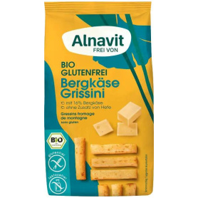 Grisine cu branza, fara gluten, eco-bio, 100g - Alnavit