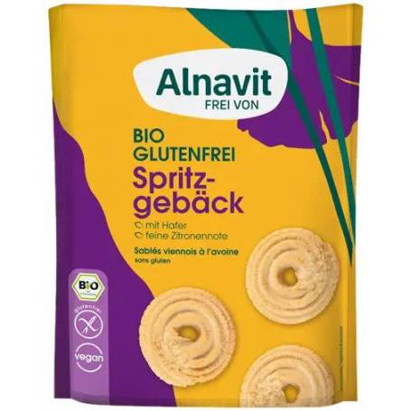 Biscuiti cu ovaz, fara gluten, eco-bio, 125g - Alnavit