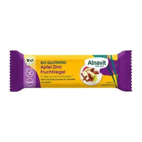 Baton cu mere si scortisoara, fara gluten, eco-bio, 40g - Alnavit