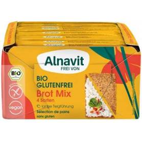 Cutie cu 4 tipuri de paine, fara gluten, eco-bio, 500g - Alnavit