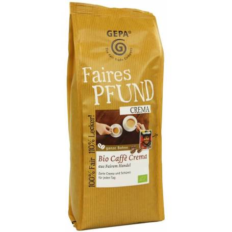 Cafea boabe Crema, eco-bio, 500 g, Fairtrade - Gepa