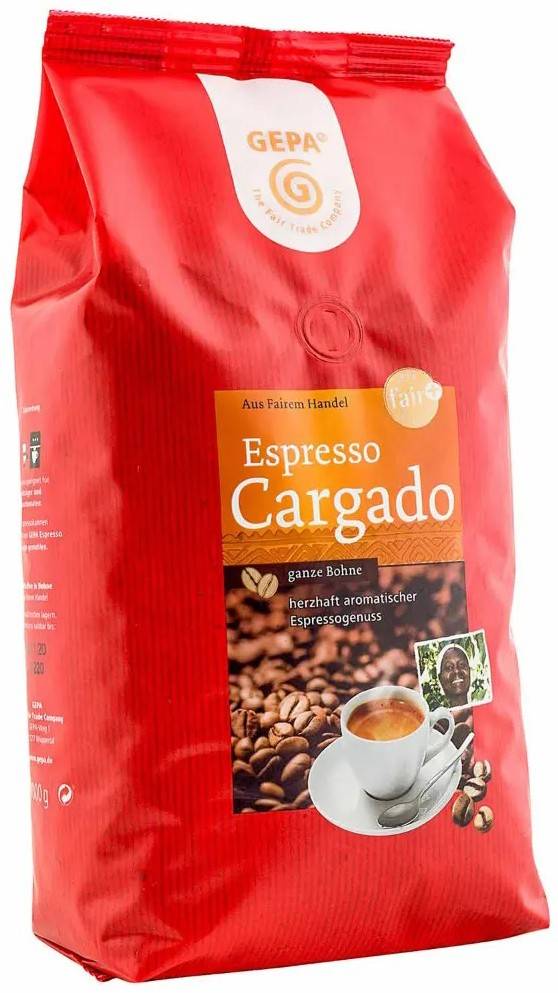 Cafea boabe expresso Cargado, 1000 g, Fairtrade - Gepa