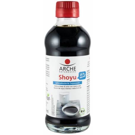 Sos de soia Shoyu, 25% mai putina sare ,250ml - Arche
