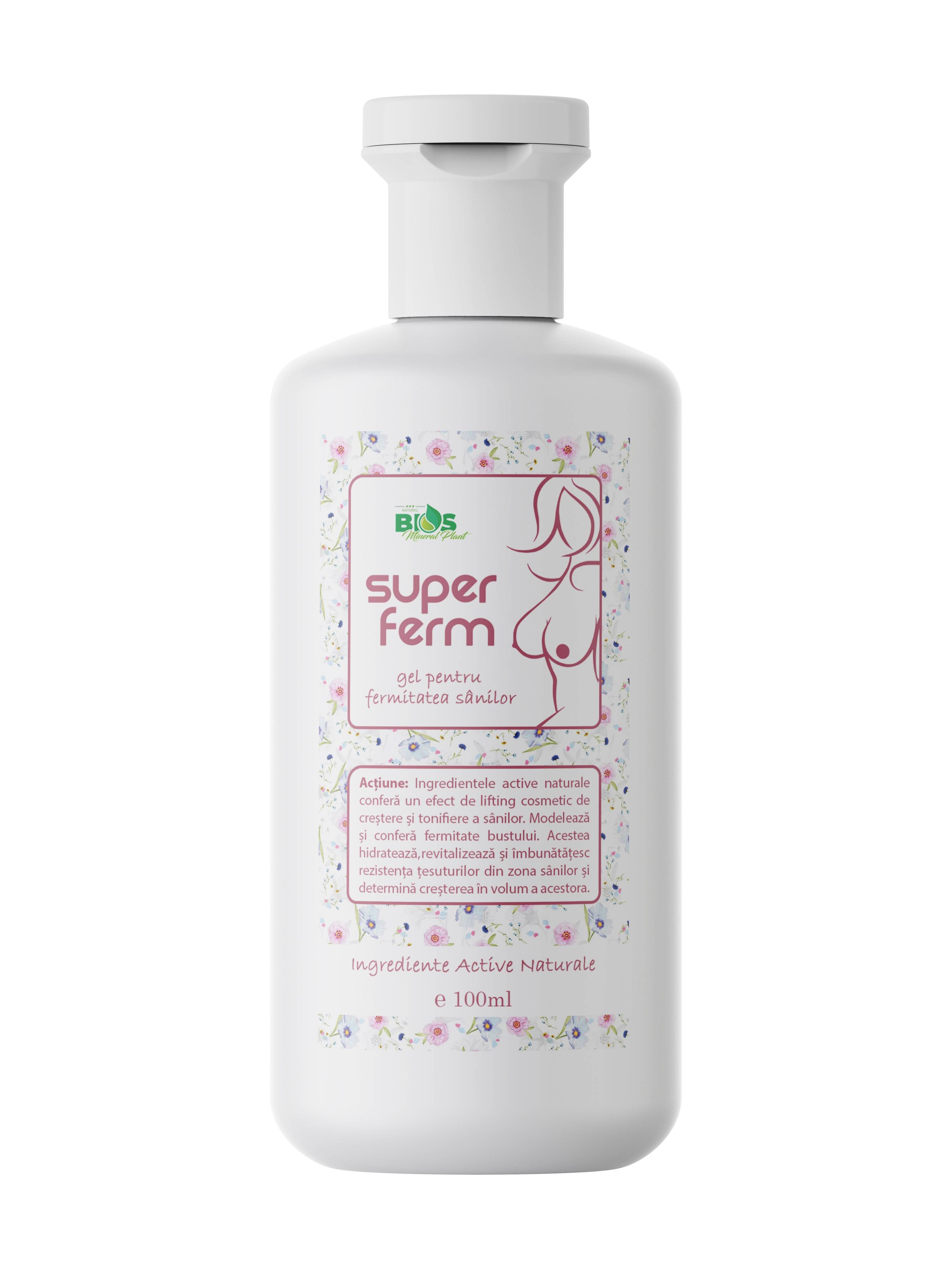 Super Ferm - Gel Pentru Fermitatea Sanilor, 100ml - Bios Mineral Plant