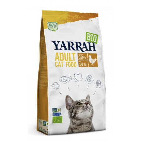 Hrana uscata bio cu pui pentru pisici, 800g - Yarrah