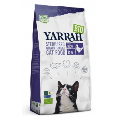 Hrana uscata bio pentru pisici sterilizate, 700g - Yarrah