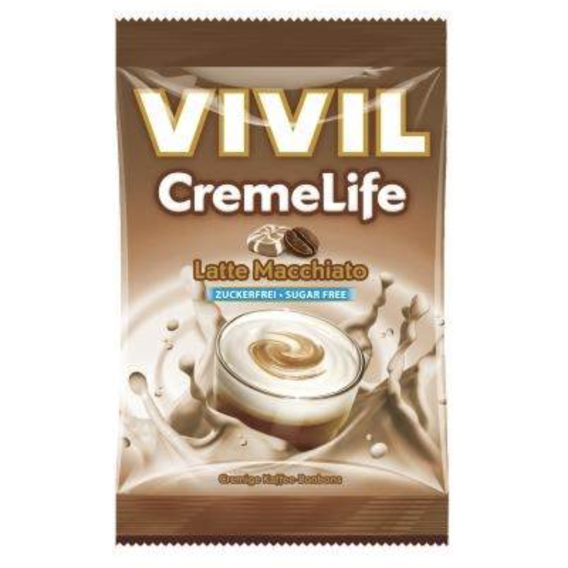 Bomboane cu aroma de Latte Macchiato CremeLife, 110g - Vivil