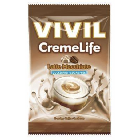 Bomboane cu aroma de Latte Macchiato CremeLife, 110g - Vivil