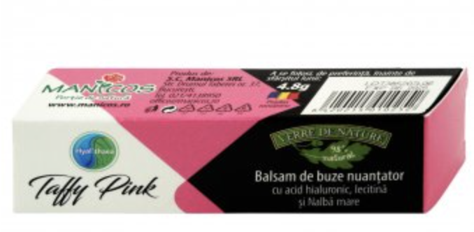Balsam De Buze Nuantator Hyal'thaea Taffy Pink, 4.8g - Manicos