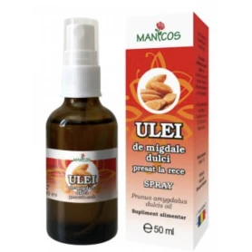 Ulei de migdale dulci presat la rece 50ml - Manicos
