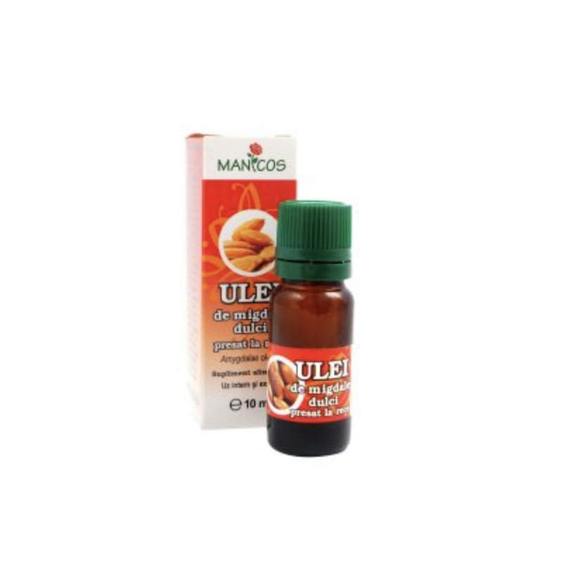 Ulei de migdale dulci presat la rece 10ml - Manicos