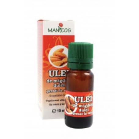 Ulei de migdale dulci presat la rece 10ml - Manicos