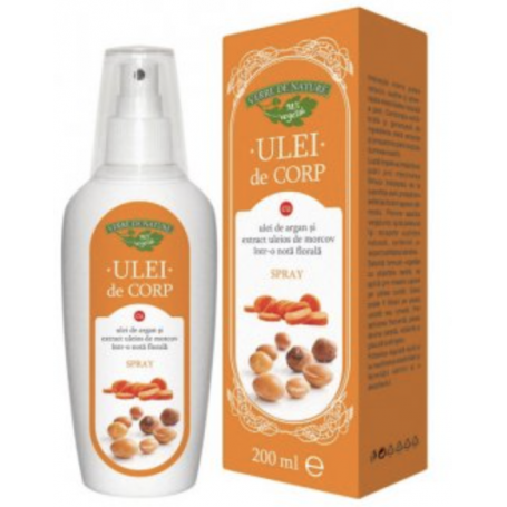 Ulei de Corp cu Argan si morcov 200ml - Manicos