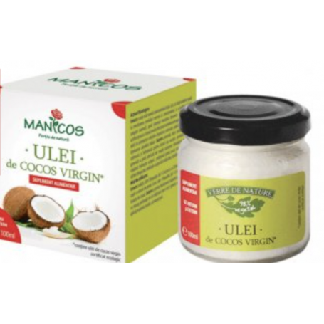 Ulei de Cocos Virgin 100ml - Manicos