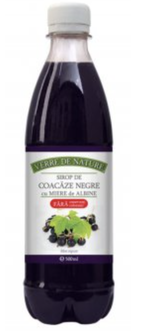 Sirop De Coacaze Negre Cu Miere 500ml - Manicos