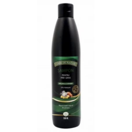 Sampon pentru par gras cu argan, ghimbir si complex vegetal 300ml - Manicos