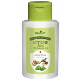 Lotiune contra caderii parului cu ulei de nuca, ricin si macadamia, 200ml - Manicos