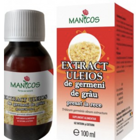 Extract uleios de germeni de grau presat la rece 100ml - Manicos