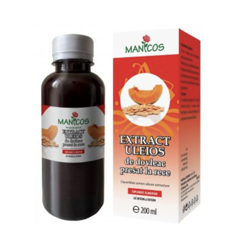 Extract uleios de dovleac presat la rece 200ml - Manicos