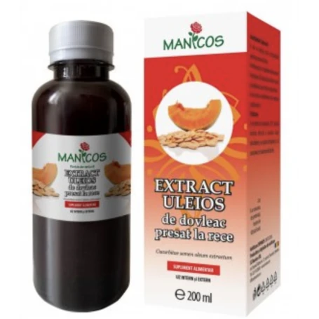 Extract uleios de dovleac presat la rece 200ml - Manicos