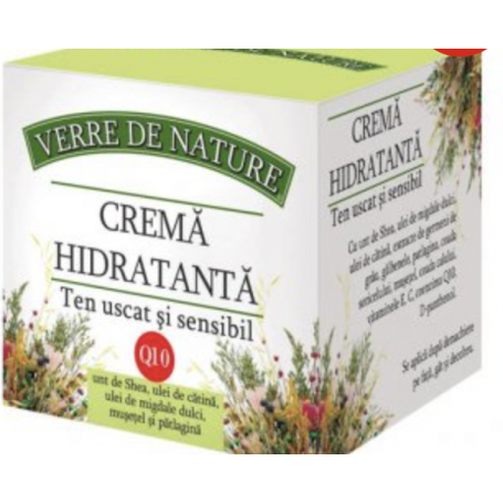 Crema hidratanta pentru ten uscat si sensibil cu unt de Shea 50ml - Manicos