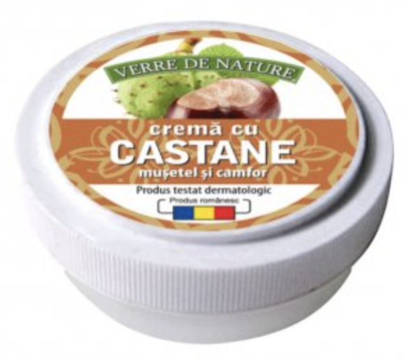 Crema Cu Castan, Musetel Si Camfo 15g - Manicos