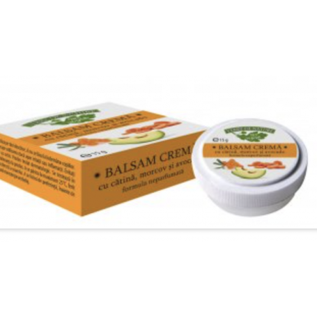 Balsam crema cu catina, morcov si avocado 15g - Manicos