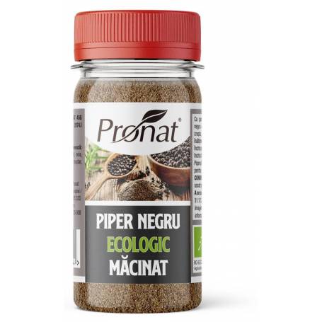 Piper negru macinat, eco-bio,  45g - Pronat