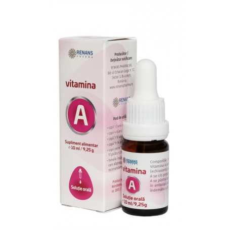 Vitamina A solutie orala, 10ml - Renans