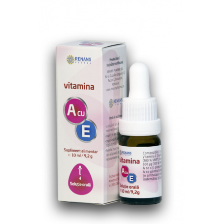 Vitamina A cu E solutie orala, 10ml - Renans