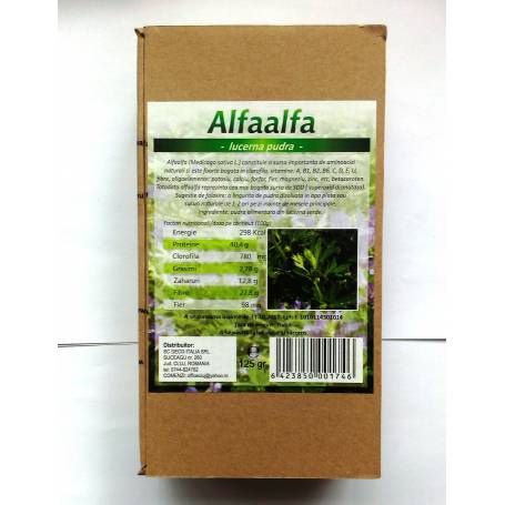 Alfalfa (lucerna) pulbere verde eco-bio 125g DECO ITALIA