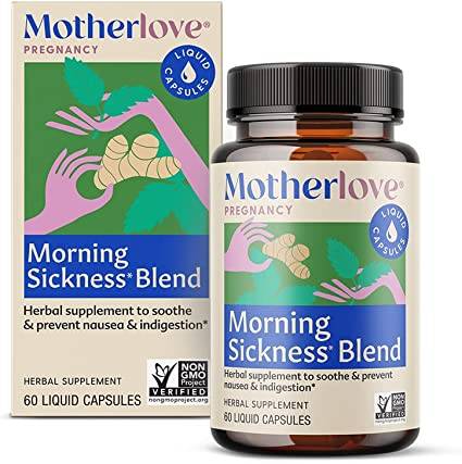 Morning Sickness Blend, 60 Capsule Lichide Pentru Disgravidie, Motherlove