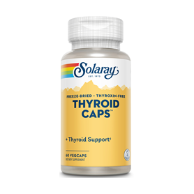 Thyroid Caps, pentru tiroida, 60 tablete filmate gastrorezistente - Solaray - Secom