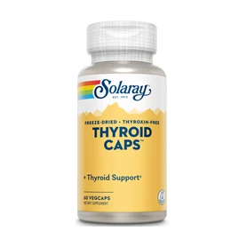 Thyroid Caps, pentru tiroida, 60 tablete filmate gastrorezistente - Solaray - Secom