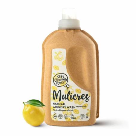 Detergent pentru rufe cu 99% ingrediente naturale Fresh Citrus, 1.5L - Mulieres