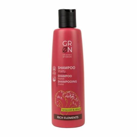 Sampon revitalizant cu ulei de masline si ulei din seminte de broccoli, Bio Organic Rich Elements, 250 ml, GRN Shades of Nature