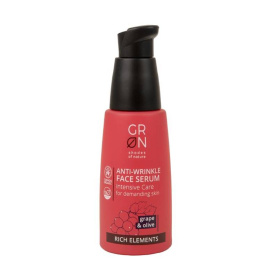 Ser de fata antirid cu ulei de masline si struguri, Bio Organic Rich Elements, 30 ml, GRN Shades of Nature