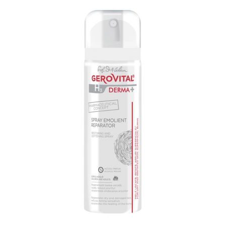 Spray emoliant reparator Gerovital Derma H3, 150ml - Gerovital