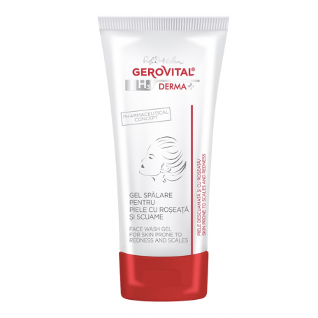 Gel spalare pentru piele cu scuame si roseata, Gerovital Derma H3, 150ml - Gerovital