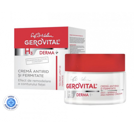 Crema antirid si fermitate Gerovital Derma H3, 50ml - Gerovital