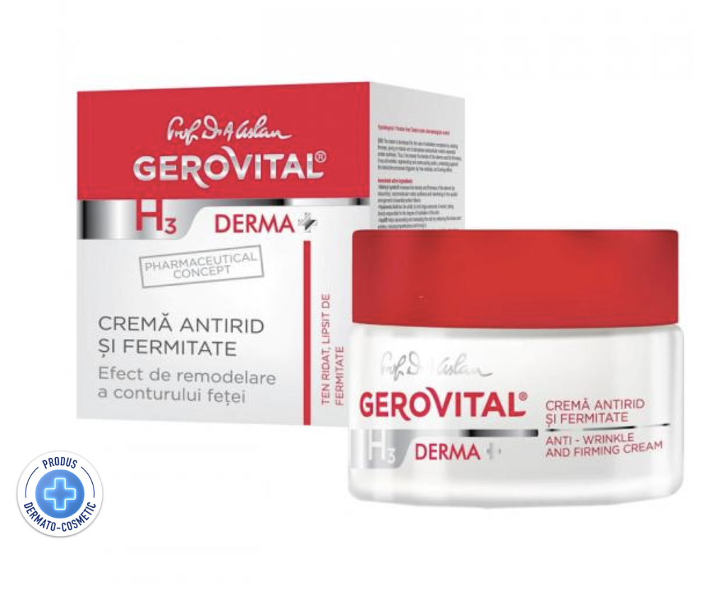 Crema Antirid Si Fermitate Gerovital Derma H3, 50ml - Gerovital