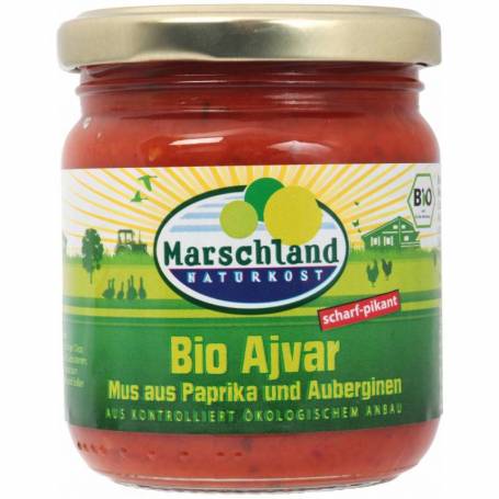 Ajvar picant, eco-bio, 200 g, Marschland Naturkost