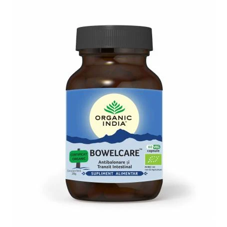 Bowelcare - balonare si tranzit intestinal - 60cps veg - ORGANIC INDIA