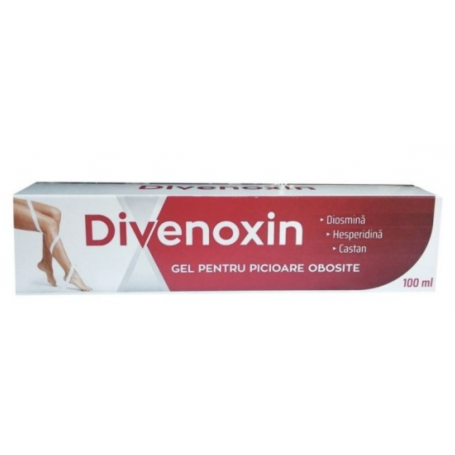 Divenoxin gel pentru picioare obosite, 100ml - Zdrovit