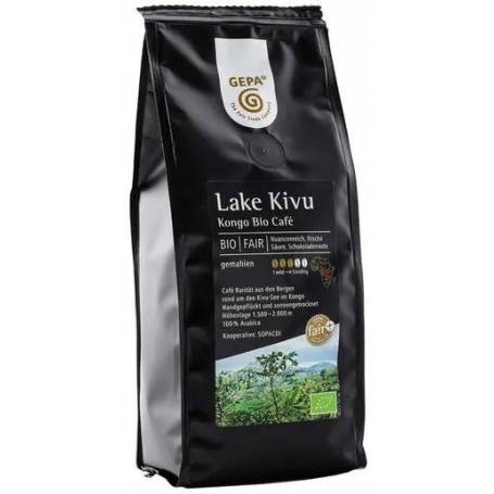 Cafea macinata Lake Kivu (Congo), eco-bio, 250 g, Fairtrade - Gepa