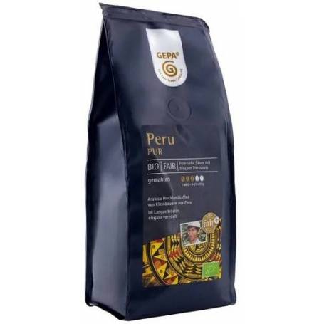 Cafea macinata Peru pur, eco-bio, 250 g, Fairtrade - Gepa