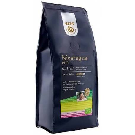 Cafea boabe Nicaragua Pur, eco-bio, 250 g, Fairtrade - Gepa