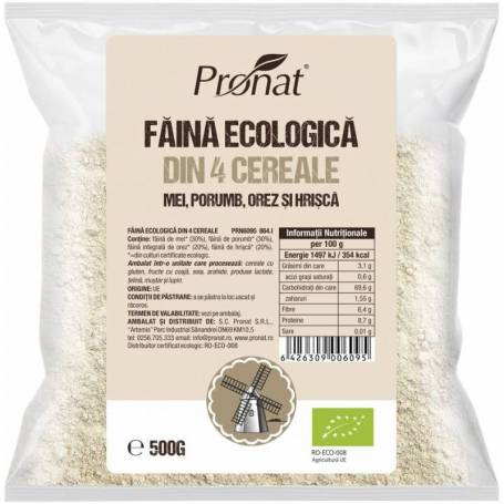 Faina din patru cereale - natural fara gluten, eco-bio, 5 kg, Pronat