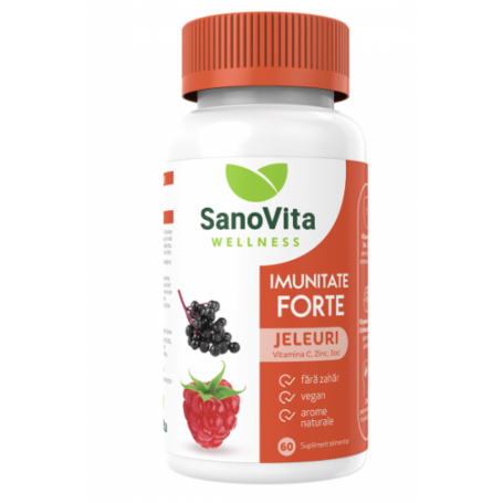 Jeleuri cu vitamine Imunitate Forte, 60buc - Sanovita